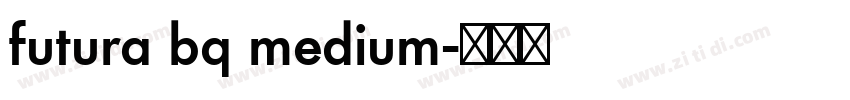 futura bq medium字体转换
